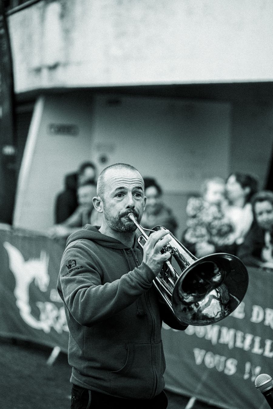Fanfare à l'arrivée